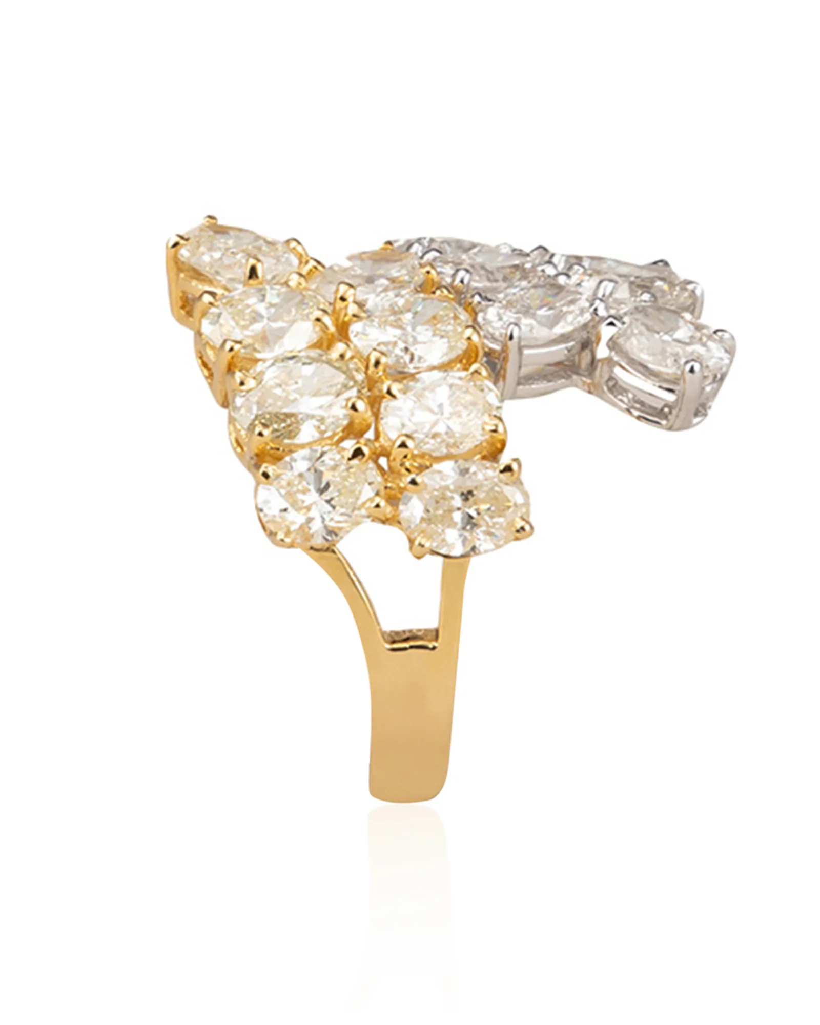 La DiaMantés  | Diamond Bloom Architectural Ring